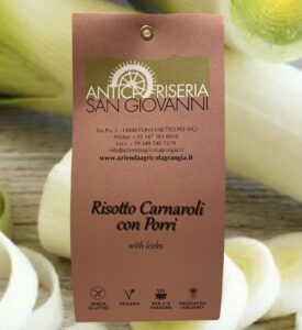 Confezione Risotto con Porri | Antica Riseria San Giovanni